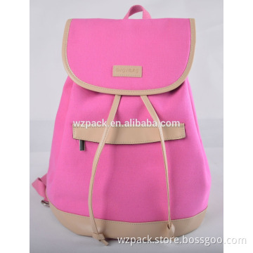 Ladies small backpack Multifunctional ladies small backpack cheap canvas backpack computer rucksack Drawstring backpack